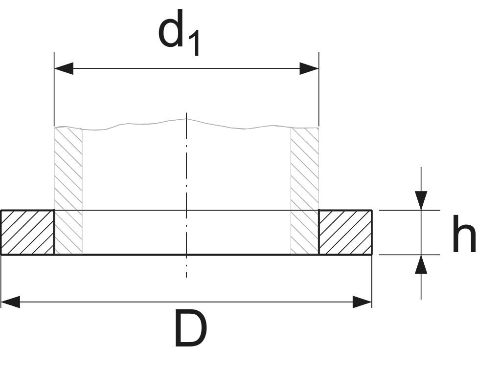 DIN 2642  B DN 150/ 168,3  RSt37-2 glatte Bunde, PN 10